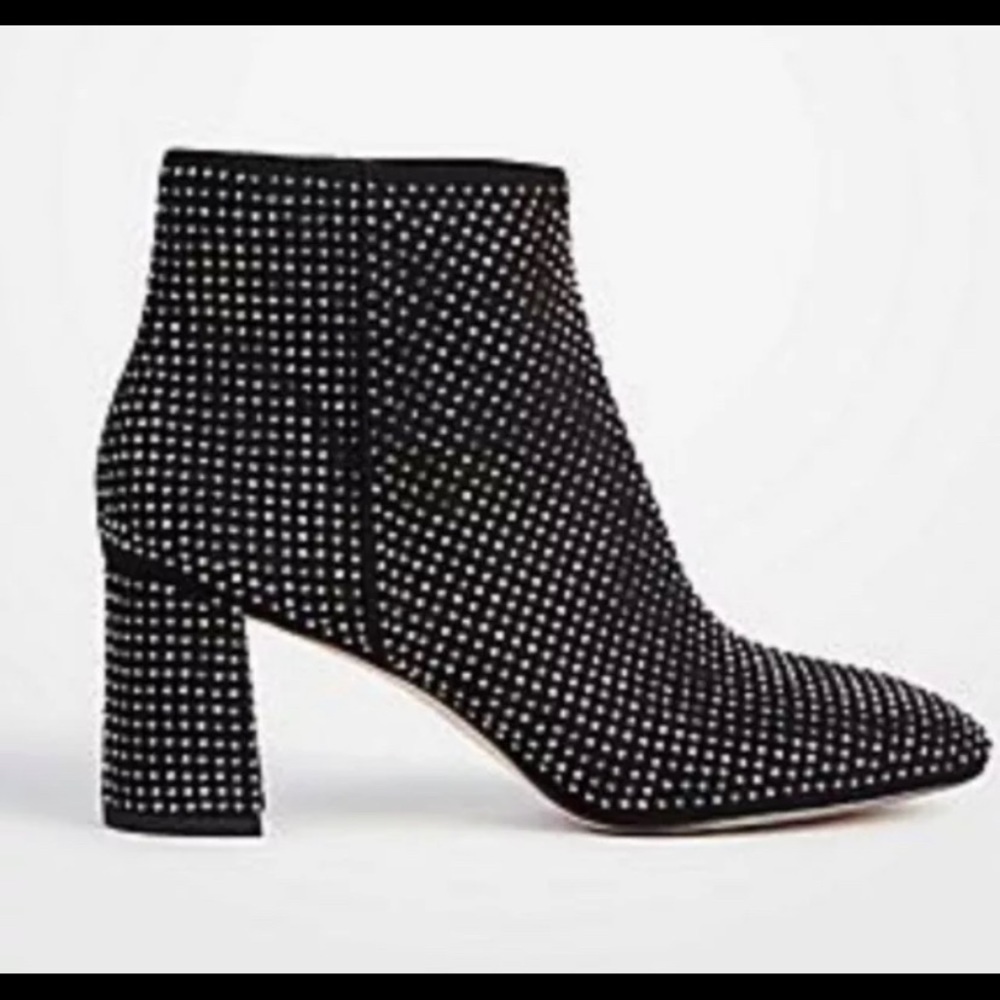 Ann Taylor studded block heel bootie Women Size 8
